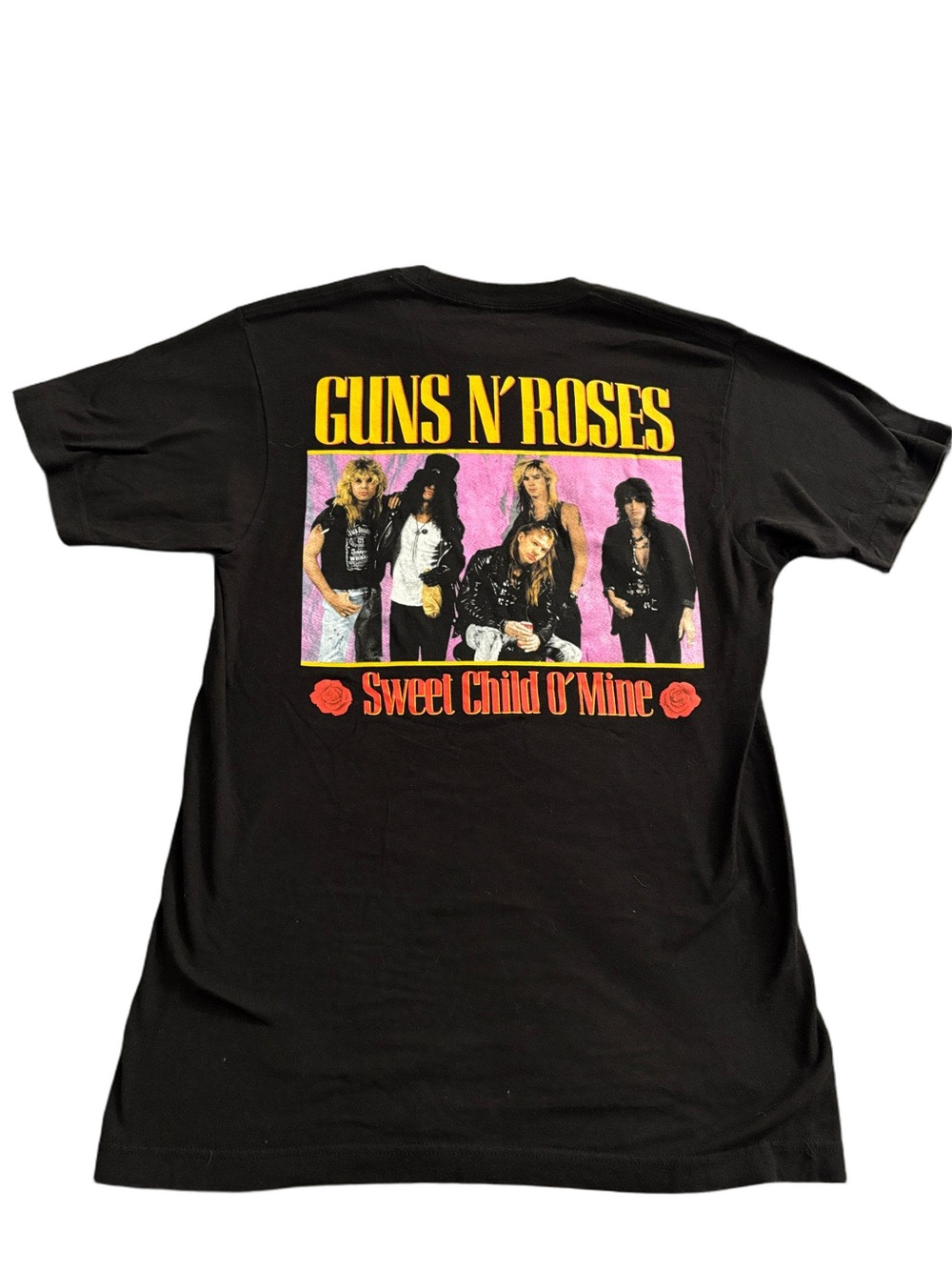 Guns N’ Roses Sweet Child O’ Mine Band Tee Medium Black Rock Graphic T-Shirt - Picture 7 of 8